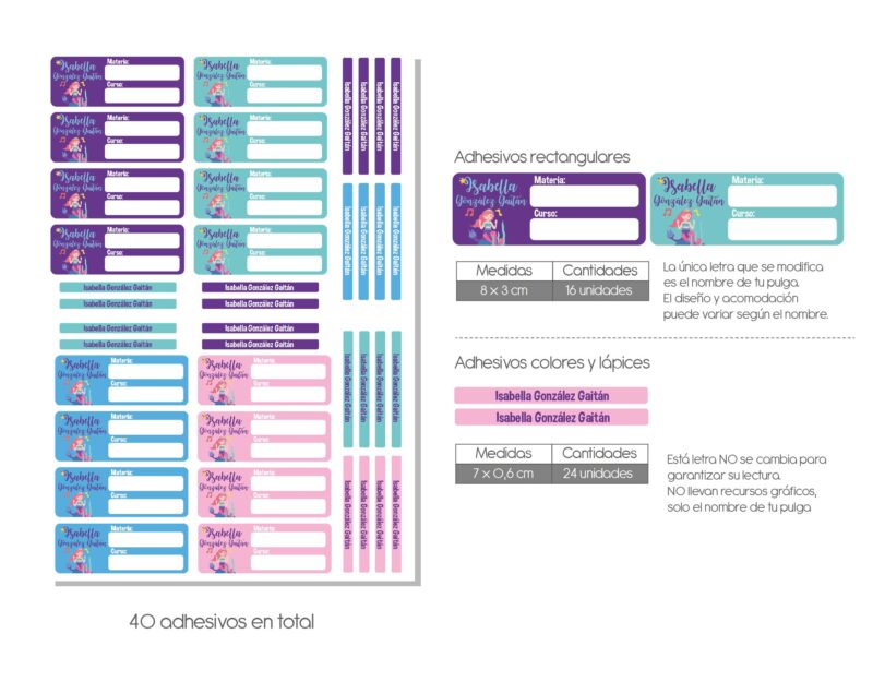 Adhesivos Materias y Colores - Imagen 2